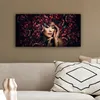 MuchoWow® - Leinwandbilder - Frau - Blumen - Henna - Produktbild-Vorschau 5