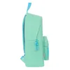Side view of a mint green backpack with light blue accents. Produktbild-Vorschau