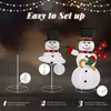 LEADZM LED-Schneemann Weihnachtsfigur, Pop-Up-Schneemann, Produktbild-Vorschau 5