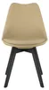 MARK Stuhl – hellbeige/beige Farbe, schwarze Beine (4 Produktbild-Vorschau 12