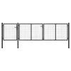 vidaXL Brama ogrodowa stalowa 400 x 100 cm antracytowa Podgląd zdjęcia produktu 5
