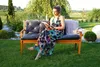 4L Textil Gartenbankauflage Sitzkissen und Rückenkissen Produktbild-Vorschau 4