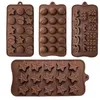 10er Set Silikon Backform Schaber Pralinenform Produktbild-Vorschau 2