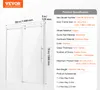 VEVOR Rahmenlose Duschschiebetür für Duschräume 1474-1499 x Produktbild-Vorschau 7