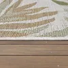 In- & Outdoorteppich Beige Grün Balkon Terrasse Palmen Produktbild-Vorschau 2