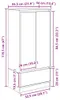vidaXL Szafka z szufladą dąb Artisan 55,5x34x119,5 cm Podgląd zdjęcia produktu 8
