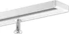 A close-up shot of a white curtain track with a silver screw attached. Produktbild-Vorschau