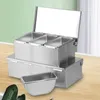 Portaspezie in acciaio inox con 4 scomparti e grande Anteprima dell’immagine prodotto 6