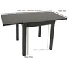 DEGAMO Gartentisch LIVORNO 70/140x70cm Alu + Keramikoptik Produktbild-Vorschau 7