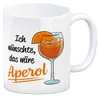 Cocktail Kaffeebecher mit Spruch Ich wünschte das wäre Produktbild-Vorschau 1