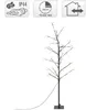 A decorative LED tree with lights, presented on a white background with informational icons. Podgląd zdjęcia produktu