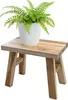 2.03 Teak Holz Hocker / Bank - ca. 31 x 25 x 19 cm - Produktbild-Vorschau 1