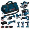 BOSCH Kit Professional 10 Werkzeuge 18V 0615A500EH Produktbild-Vorschau 1