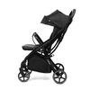 A black stroller shown from the side against a white background. Náhľad obrázku produktu
