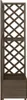 vidaXL Traliccio d'angolo con fioriera grigio 40x40x150cm Anteprima dell’immagine prodotto 1