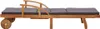vidaXL Bain de soleil avec coussin en bois massif d'acacia Voir les images du produit 13