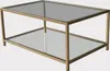 Skye Decor, Astro, Couchtische, Or, Verre, 90 x 40 x 60 cm Voir les images du produit 6