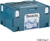 A teal Makita cooler box is shown from a 3/4 front angle on a white background. Podgląd zdjęcia produktu