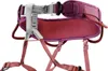 Verstellbarer Petzl Corax Klettergurt in Rot- und Lilatönen mit gepolstertem Hüftgurt und Metallverschlüssen Podgląd zdjęcia produktu