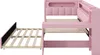 Gepolstertes Funktionsbett 90x200 mit Schreibtisch & LED, Produktbild-Vorschau 19
