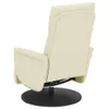 vidaXL Fauteuil de massage avec repose-pieds Crème Voir les images du produit 5