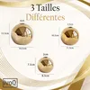 IvoQ Set de Vases en Céramique Dorée de Luxe - Design Voir les images du produit 5