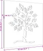 vidaXL Décoration murale de jardin 55x55 cm acier corten Voir les images du produit 7
