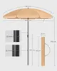 SONGMICS slunečník Ø 160 cm UPF 50+ s taškou na přenášení Náhled obrázku produktu 7