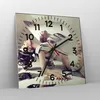 Wanduhr - Quadrat - Glasuhr - Weiblich modell posieren Produktbild-Vorschau 4