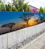 Zaunbanner Dämmerung am See Sichtschutz Garten Zaun Produktbild-Vorschau 2