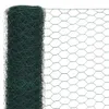 vidaXL Drahtzaun Stahl mit PVC-Beschichtung 25x1,2 m Grün Produktbild-Vorschau 2