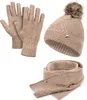 Damen Mütze Schal Handschuhe Set, HEYO Winter-Accessoires, Produktbild-Vorschau 1