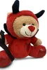 Kuscheltier Teddybär Teufel 22 cm – Kuscheltier Bär rot mit Produktbild-Vorschau 4