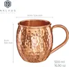 4x Kupferbecher reines Kupfer 100% Ayuverda Kupfertasse Produktbild-Vorschau 2