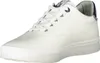 Weiße Sportschuhe für Herren mit Kontrastdetails und Logo, Produktbild-Vorschau 3
