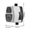 A white and black DC booster pump with dimensions indicated. Náhled obrázku produktu