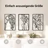 Wandskulpturen, Wanddekoobjekt, 3 Stück Metall Produktbild-Vorschau 4