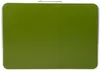 A top-down view of a closed green folding table. Produktbild-Vorschau