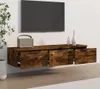 Armadio a muro in rovere fumé 102x30x20 cm materiale in Anteprima dell’immagine prodotto 3