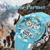 Herren Militär Sportuhr Analog Digital Dual Time LED Produktbild-Vorschau 7