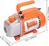 A VEVOR vacuum pump with measurement annotations. Náhľad obrázku produktu