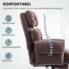 Kancelářská židle HOMCOM, ergonomická židle s područkami, Náhled obrázku produktu 4