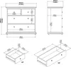 Commode - Gris 48,50 x 96,20 x 86,90 cm (h) Voir les images du produit 3