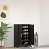 vidaXL Schuhschrank Schwarz Eichen-Optik 60x35x92 cm Produktbild-Vorschau 2