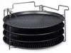 Relaxdays Pizzablech Set, HBT:20x32x32cm, 4 Backbleche mit Produktbild-Vorschau 9
