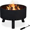 Relaxdays Braciere, schermo termico, attizzatoio, bordo Anteprima dell’immagine prodotto 1