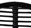 vidaXL Esszimmerstühle 4 Stk. Natur Rattan Schwarz Produktbild-Vorschau 3