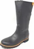 A single black leather boot is shown against a white background. Voir les images du produit