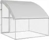 vidaXL Gabbia per cani, argento, 2 x 2 x 2 metri, acciaio Anteprima dell’immagine prodotto 5
