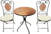 Bistro-Set aus Eisen, 1 Tisch, 2 Stühle mit runden Produktbild-Vorschau 1